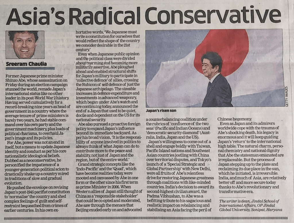 Asia’s Radical Conservative