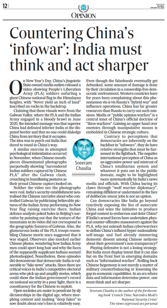 Countering China’s ‘Infowar’