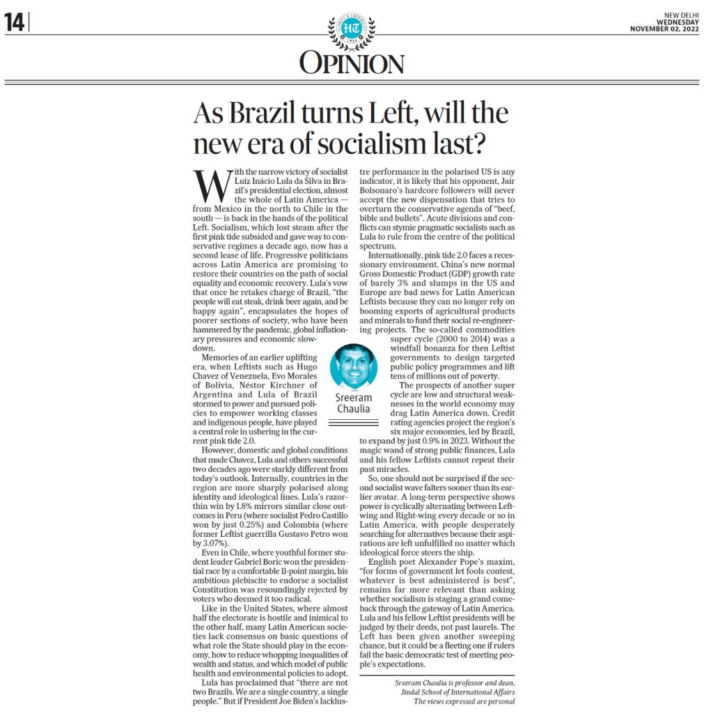 As Brazil Turns Left, Will the New Era of Socialism Last?
