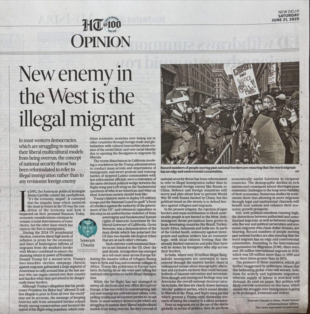 New Enemy in the West is the Illegal Migrant