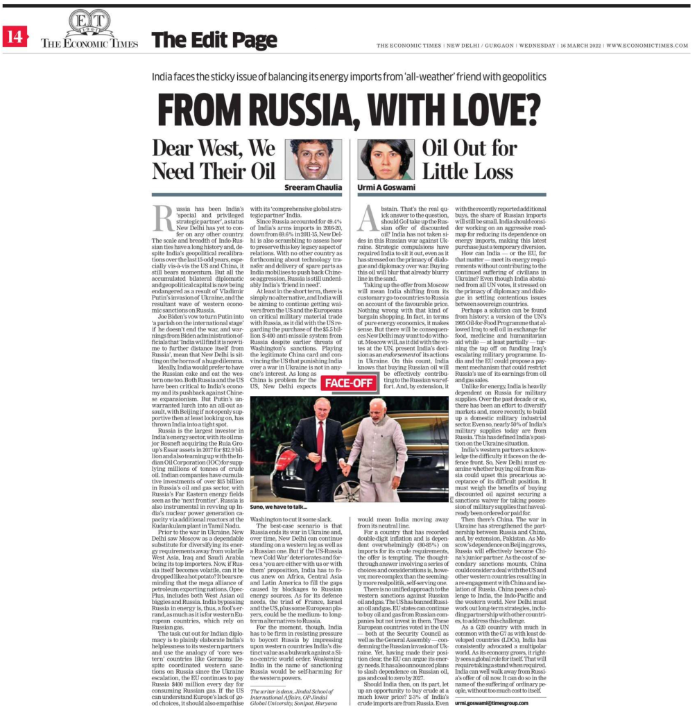 From Russia, With Love?