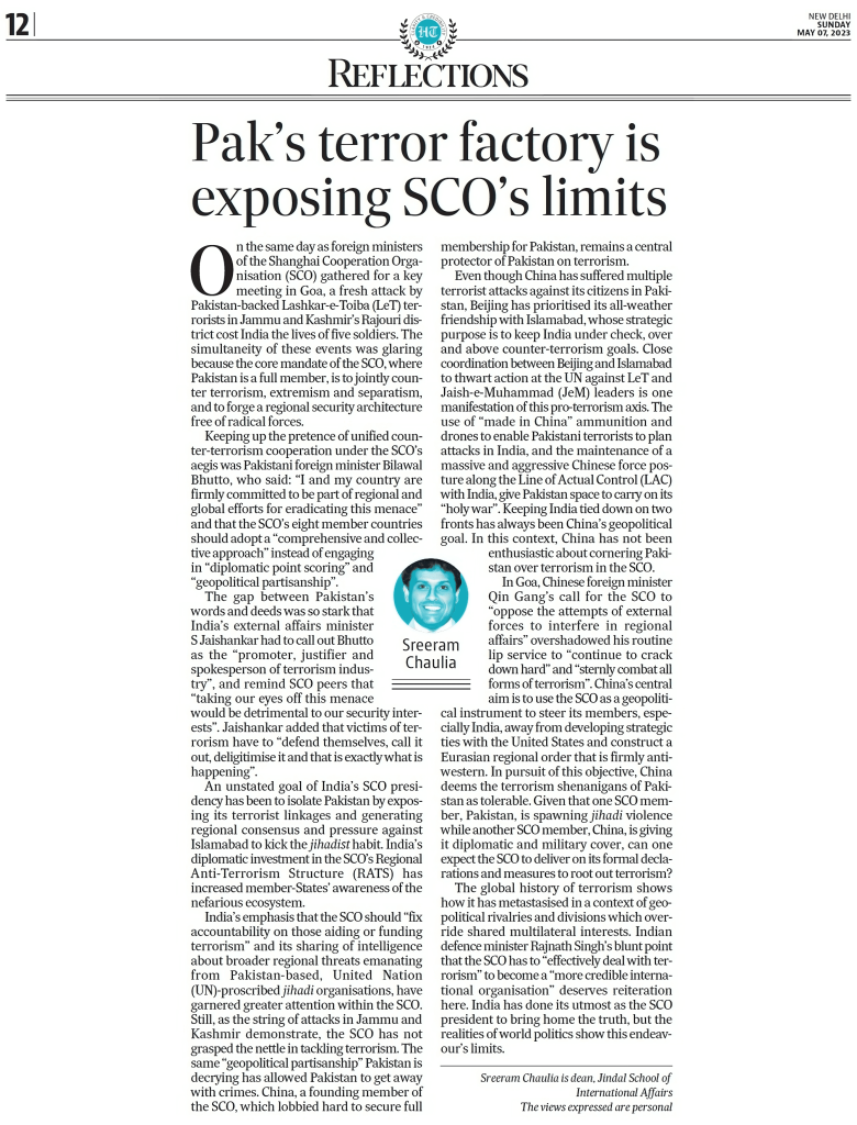 Pak’s Terror Factory is Exposing SCO’s Limits