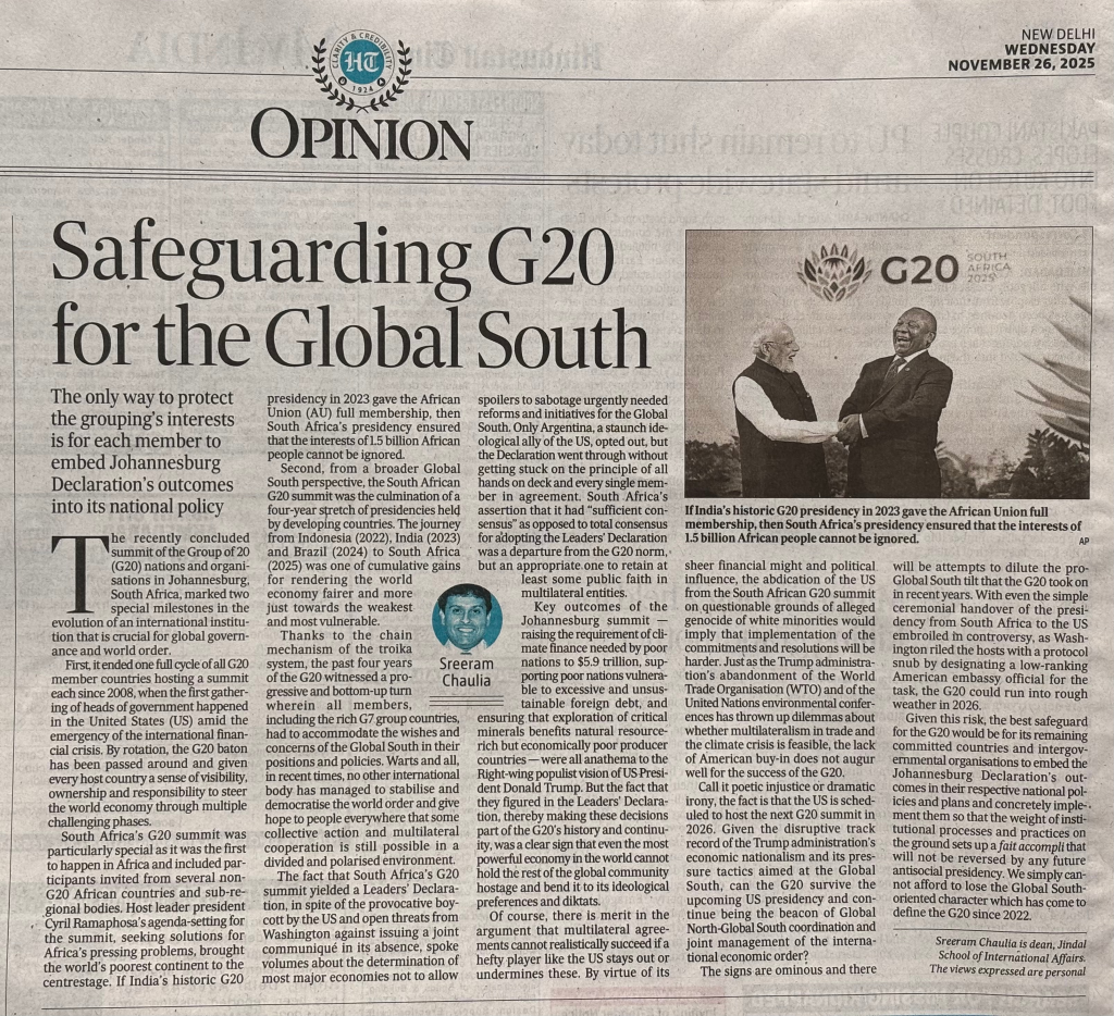 Safeguarding G20 for the Global South