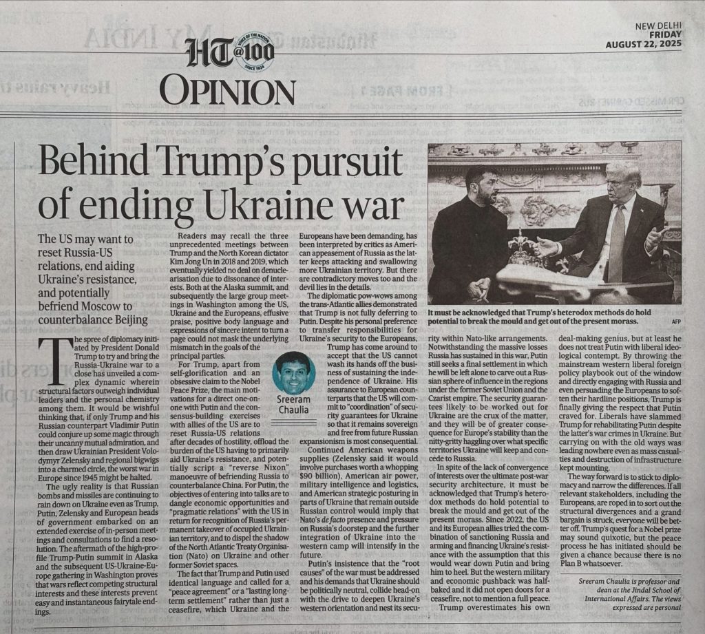 Behind Trump’s Pursuit of Ending Ukraine War