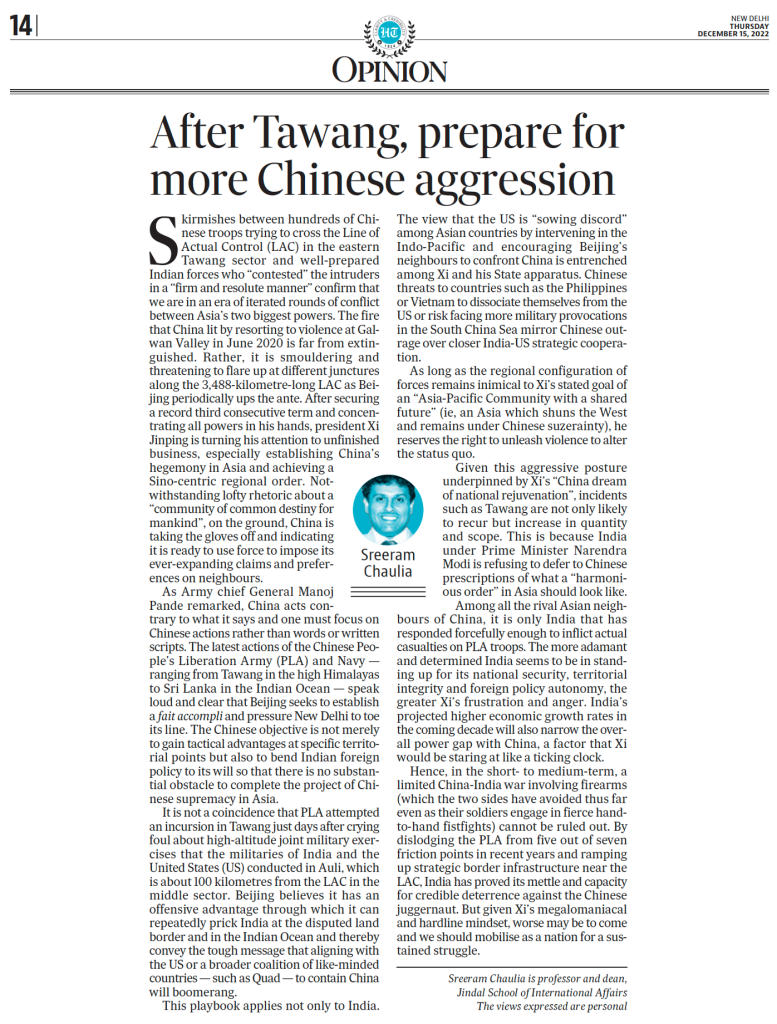 After Tawang, Prepare for More Chinese Aggression