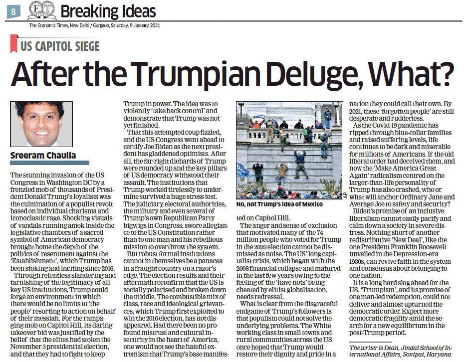 After the Trumpian Deluge, What?
